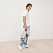 T-shirt en coton manches courtes blanc homme
