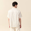Chemise manches courtes ecru homme