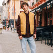 Blouson sans manches col teddy camel homme