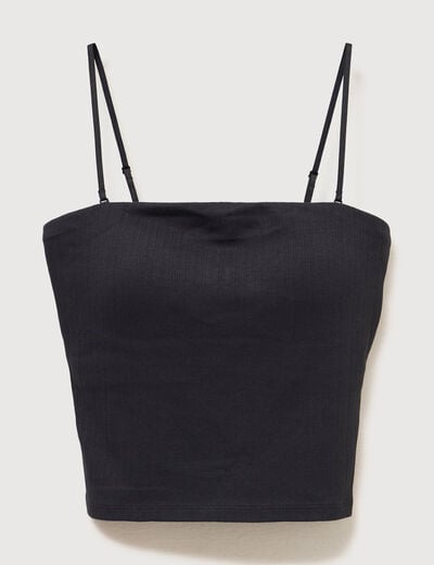 D&eacute;bardeur 2 en 1 avec brassi&egrave;re int&eacute;gr&eacute;e noir femme
