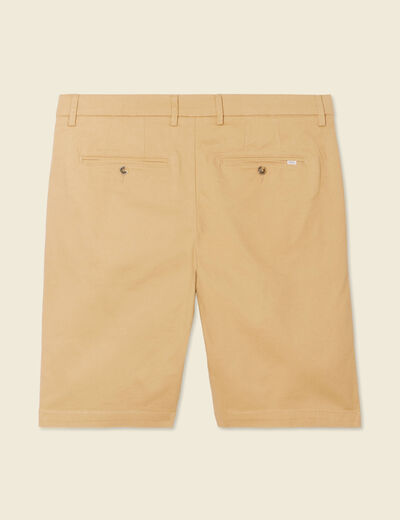 Bermuda droit éco-responsable beige homme