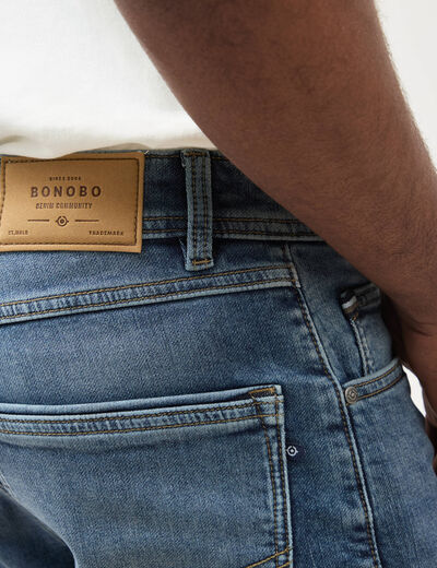 Jeans straight ultra stretch denim stone homme