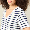 T-shirt manches courtes ecru femme