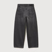 Jeans barrel taille standard denim gris femme