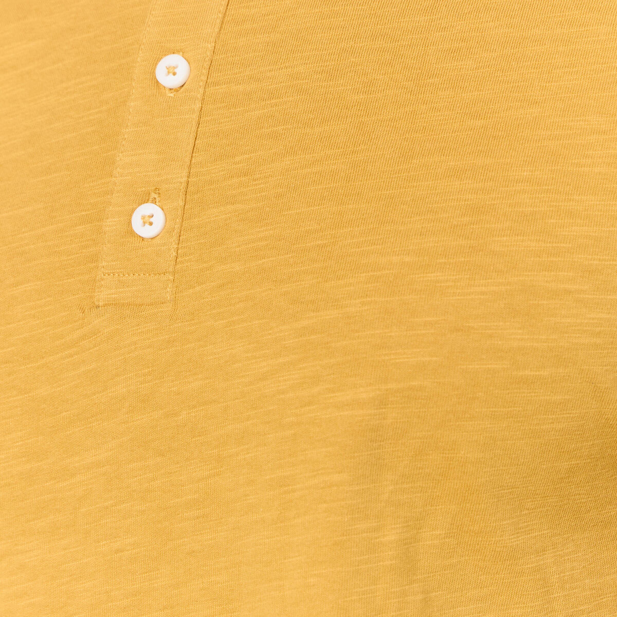 T-shirt éco-responsable jaune moutarde homme
