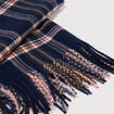 Plaid bleu marine homme