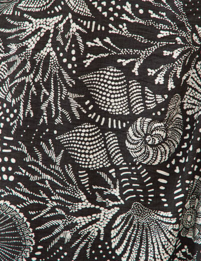Jupe fluide noir femme