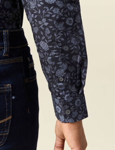 Chemise bleu marine homme