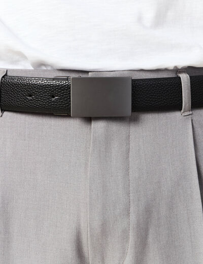 Ceinture réversible noir homme