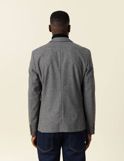 Veste blazer cintrée gris foncé homme