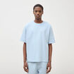 T-shirt ample col rond manches courtes bleu ciel homme