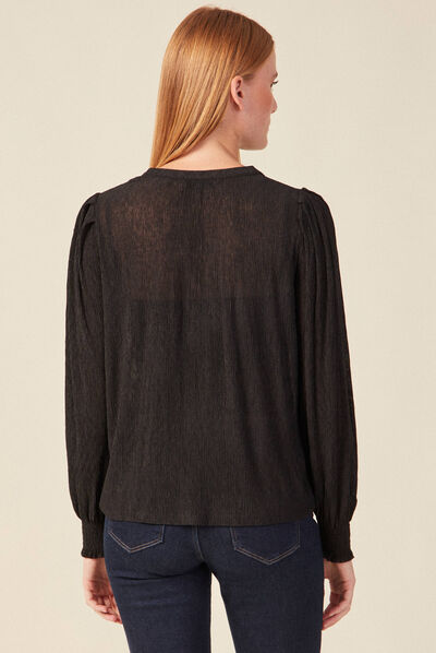 T-shirt éco-responsable noir femme