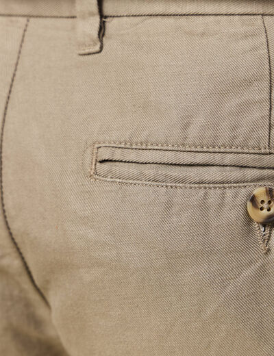 Pantalon chino sable homme