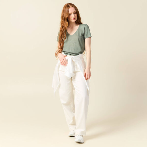 t shirt eco responsable vert kaki femme T-shirt éco-responsable vert kaki femme