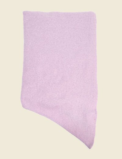 &Eacute;charpe maille duveteuse mauve femme