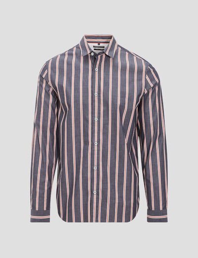 Chemise éco-responsable bleu marine homme