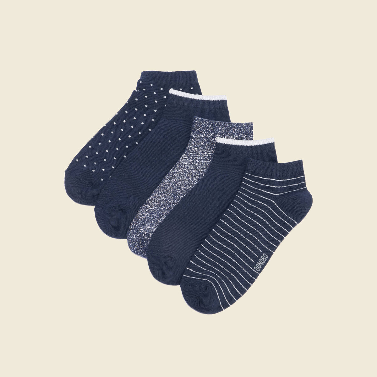 Paire de chaussettes bleu marine femme