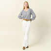 T-shirt manches longues bleu clair femme
