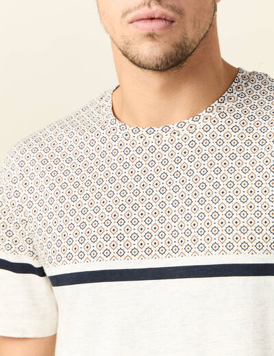 T-shirt manches courtes marron foncé homme