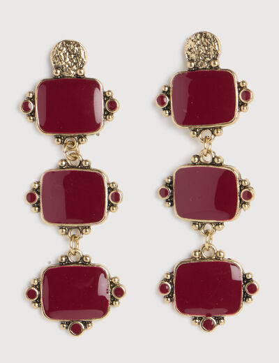 Boucles d'oreilles couleur or femme