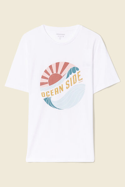T-shirt éco-responsable bleu marine homme
