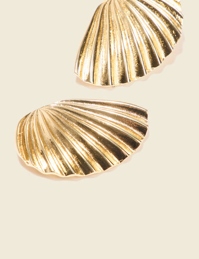 Boucles d'oreilles clous couleur or femme
