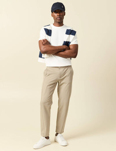 Pantalon droit longueur 32 gris clair homme