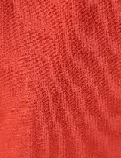 T-shirt éco-responsable rouge foncé femme