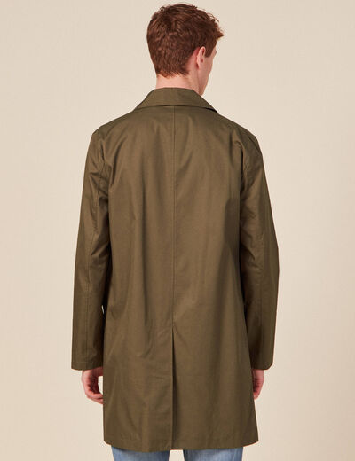 Trench éco-responsable vert kaki homme
