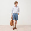 Bermuda bleu gris homme