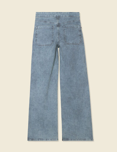 Jeans large à pont denim used femme
