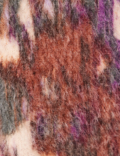 Pull manches longues violet femme
