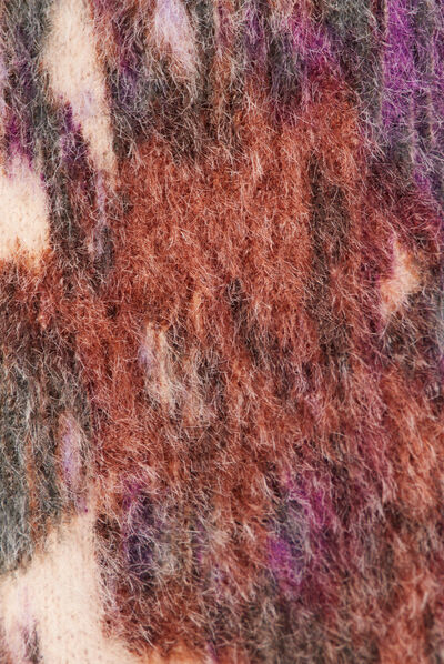 Pull manches longues violet femme