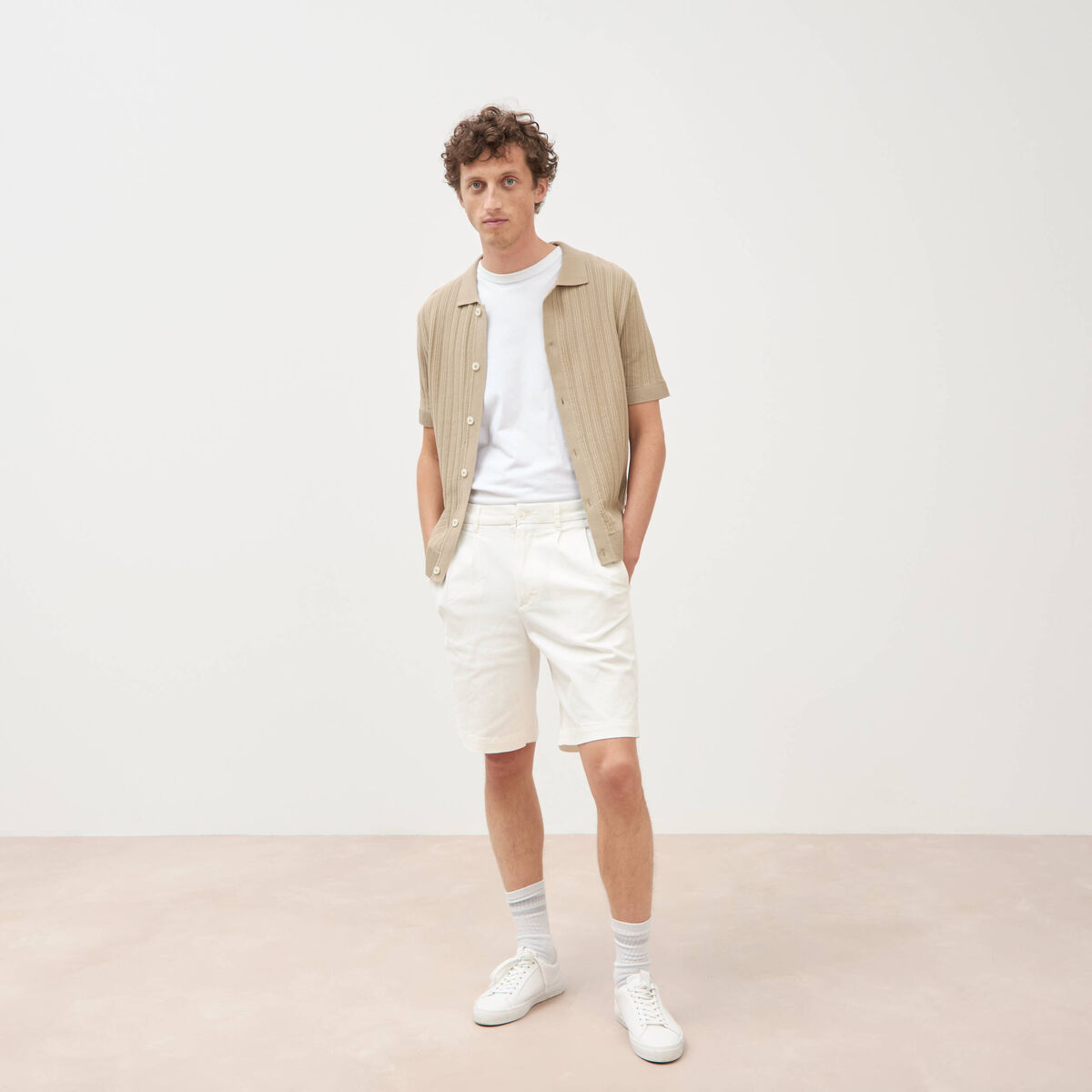 Bermuda ecru homme