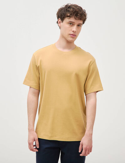 T-shirt manches courtes beige homme
