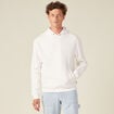 Sweat à capuche ecru homme