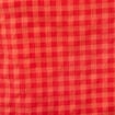 Blouse vichy droite cropped sans manches orange fonc&eacute; femme