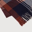 Plaid marron fonc&eacute; homme