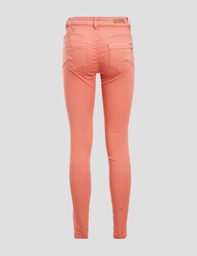 Pantalon Audrey - skinny push up rose poudrée femme