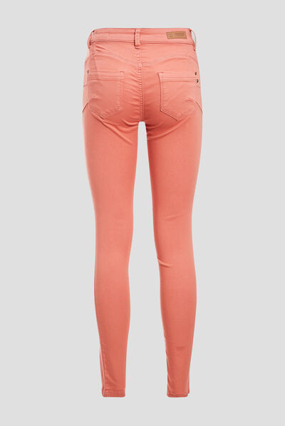 Pantalon Audrey - skinny push up rose poudrée femme