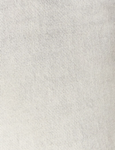 Jeans large éco-responsable denim gris clair femme