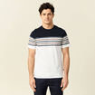 T-shirt manches courtes marron foncé homme