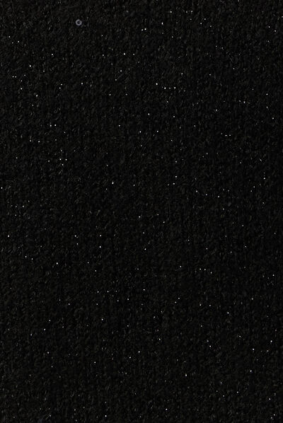 Robe pull droite sequins noir femme