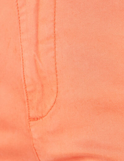 Short chino éco-responsable terracotta femme