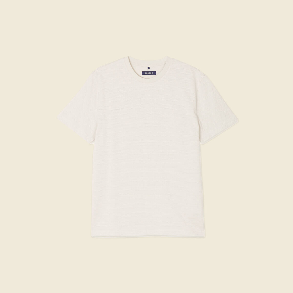 T-shirt manches courtes beige homme