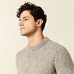 Pull manches longues gris homme