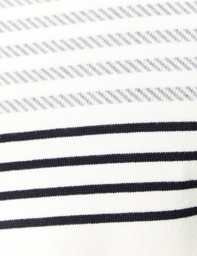 Pull manches longues ecru homme