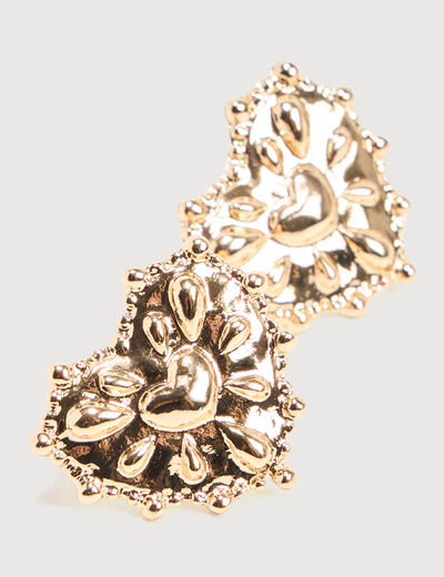 Boucles d'oreilles couleur or femme