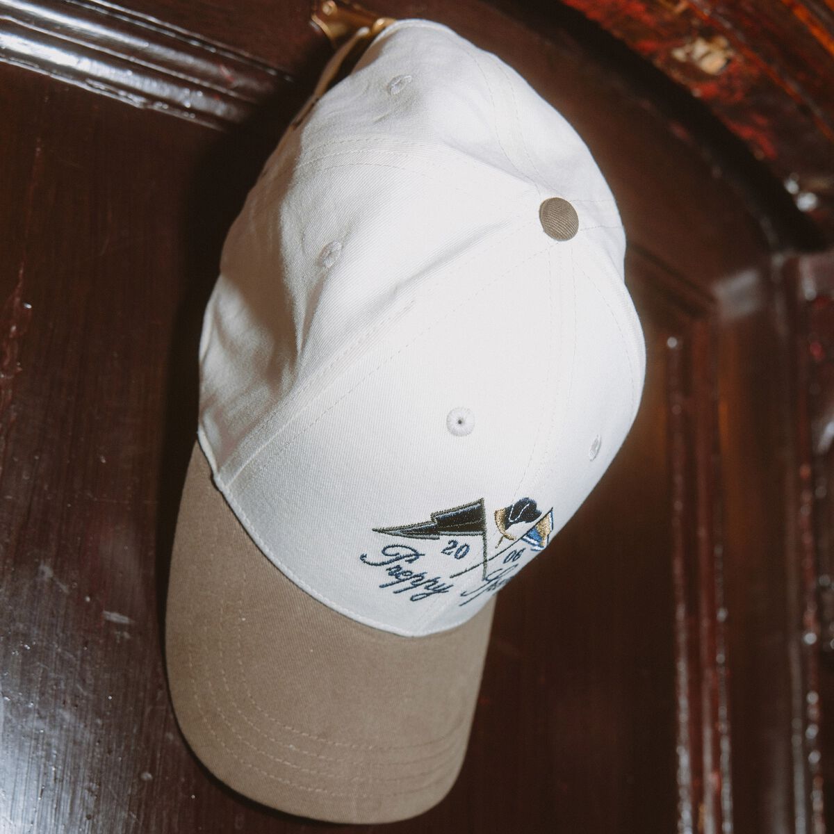 Casquette en coton ecru homme