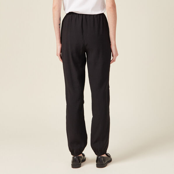 Pantalon cargo noir femme